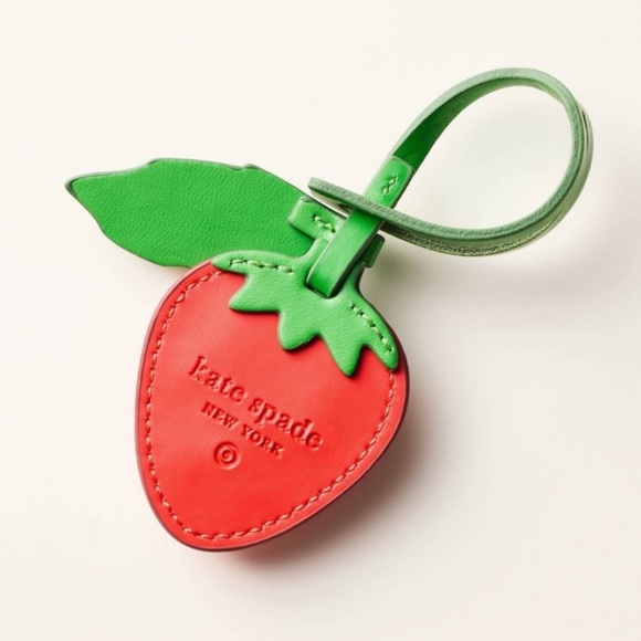 Kate Spade New York Strawberry Bag Charm Lanyard - Picture 3 of 3